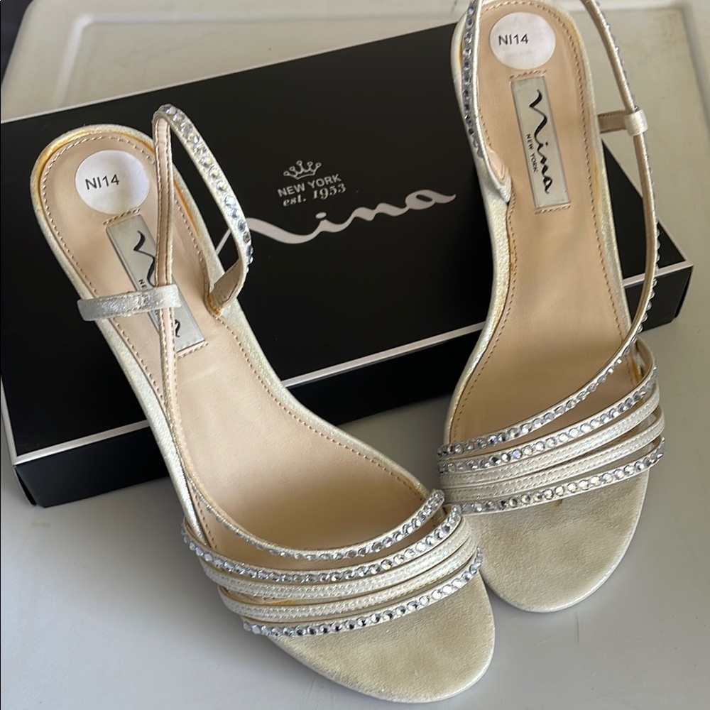 Nina Women's Gold Sandals